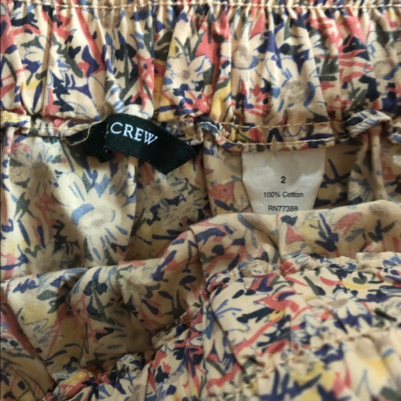 J. CREW floral print skirt size 2 - Picture 2 of 3